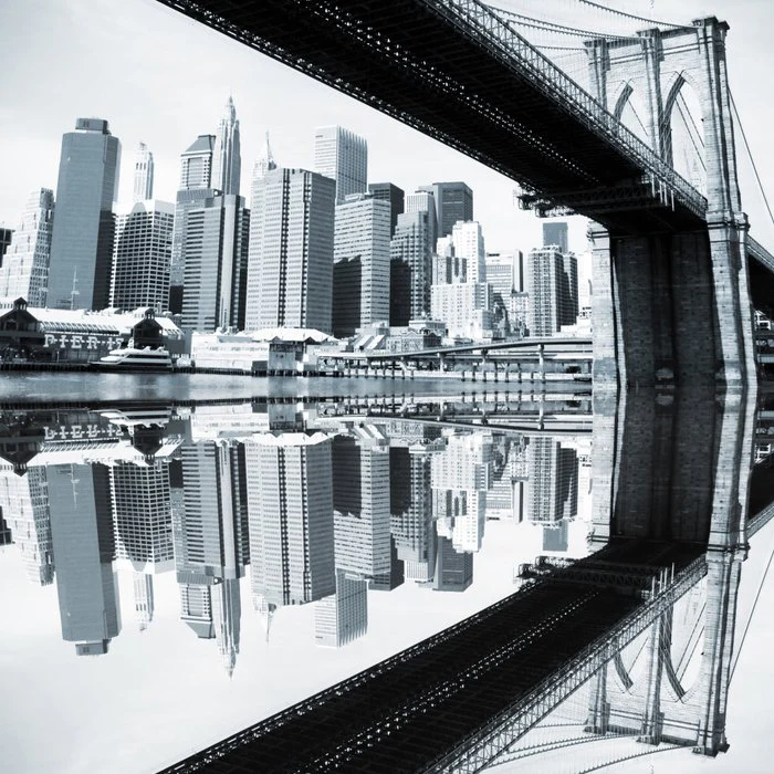Brooklyn Bridge (reflected)