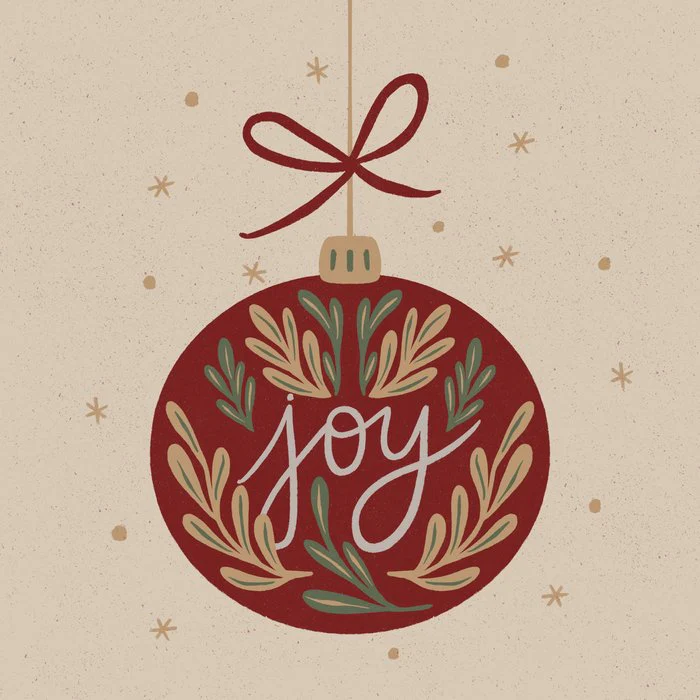 Joy Christmas Ornament