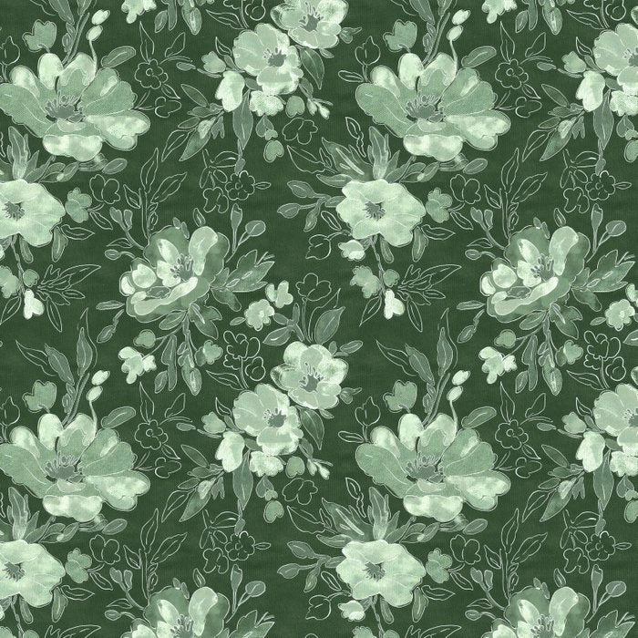 Emerald Floral Serenity