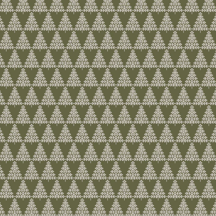 Cross Stitch Trees - White