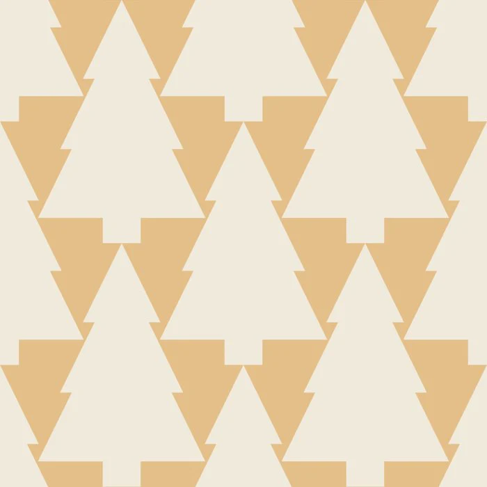 Gold Christmas Tree Pattern