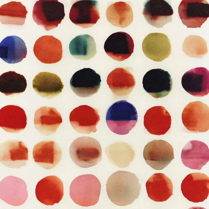 Earthy Red Dots Abstract