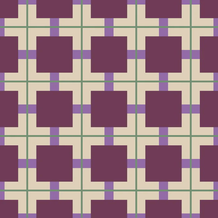 Geometric Crossed Blocks Amaranth Amethyst Orchid