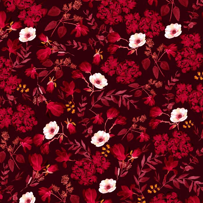 Romantic Pattern - Red