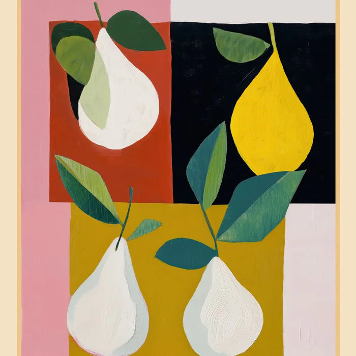 Modern Pears Still Life II