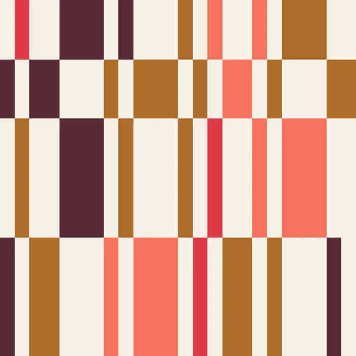 Warm Modern Geometric Grid