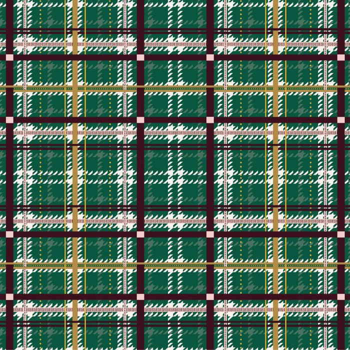 Heritage Houndstooth Plaid - Leather and Lace