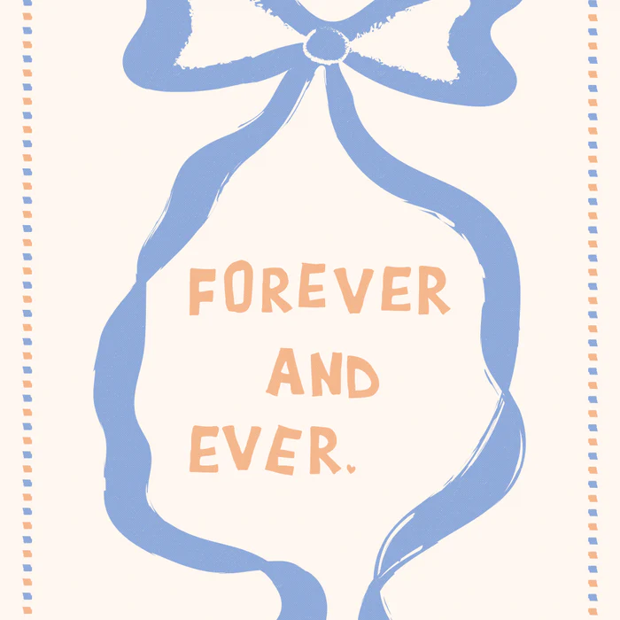 Forever and Ever in Blue and Peach