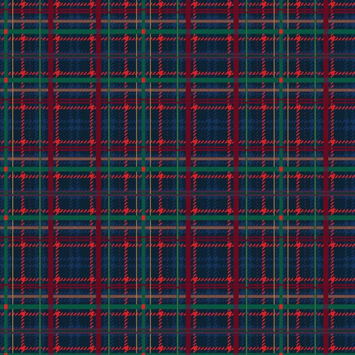 Heritage Houndstooth Plaid Navy Red