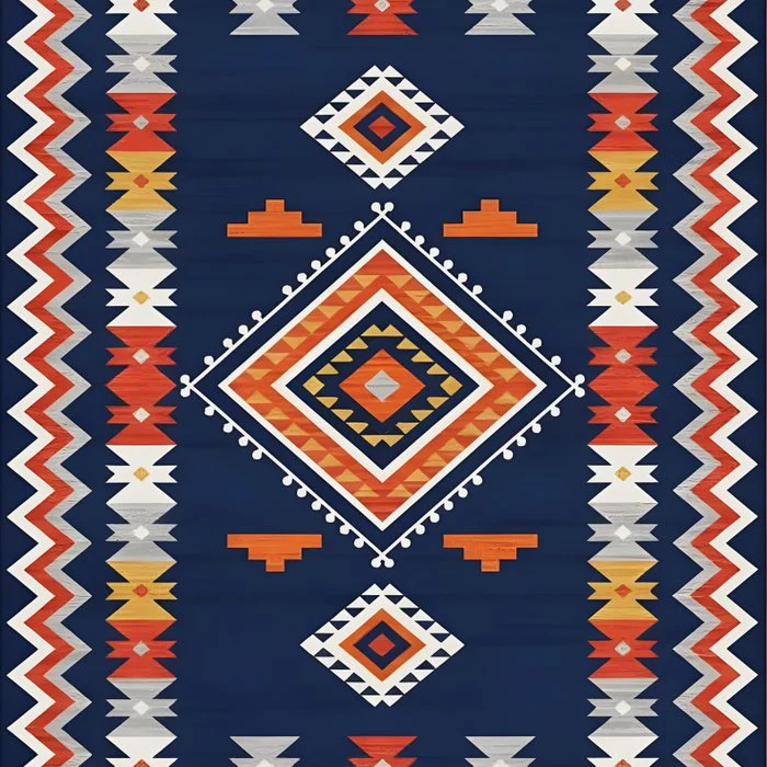 Blue Whisper of the Boho Mosaic