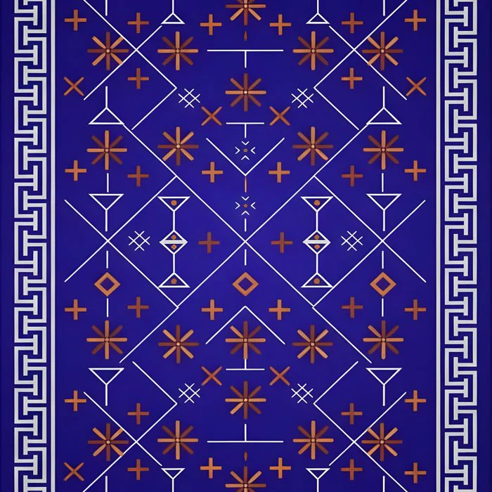 Blue Geometry of Ancestral Morocco