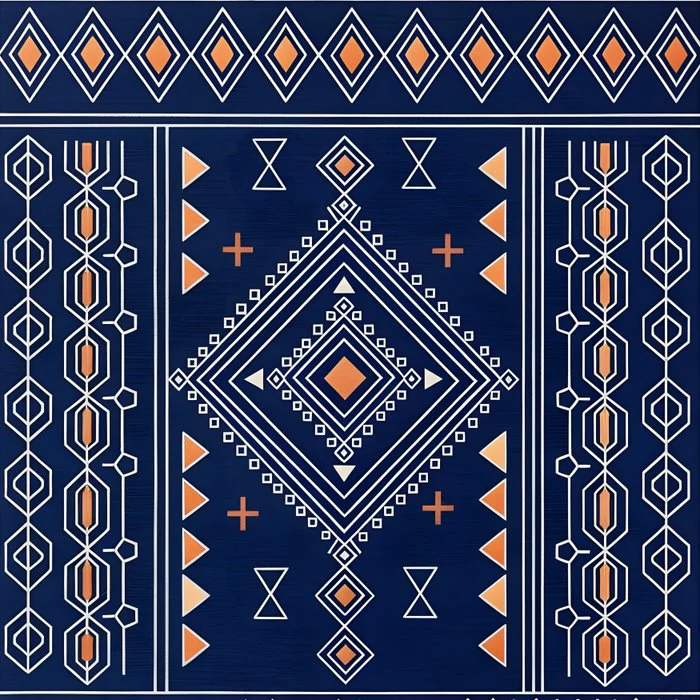 Boho Blue Echoes of Morocco