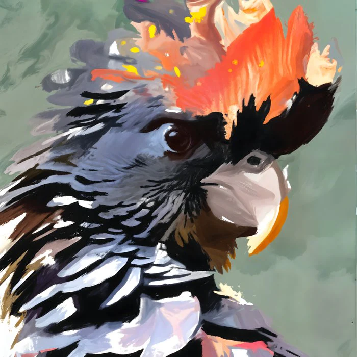 Cockatoo Flame And Feather