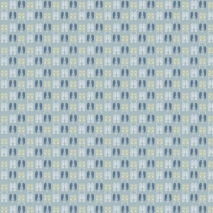 Colorful Mittens with Blue Background