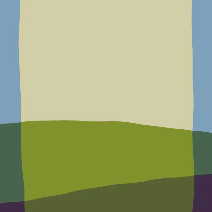 Minimalist Landscape with Color Blocks