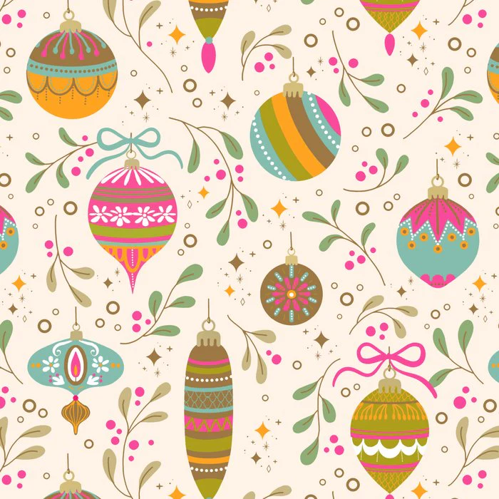 Retro Christmas Ornaments Delight