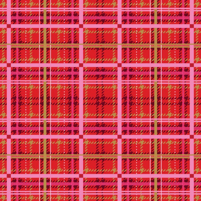 Nutcracker Red Heritage Houndstooth Plaid