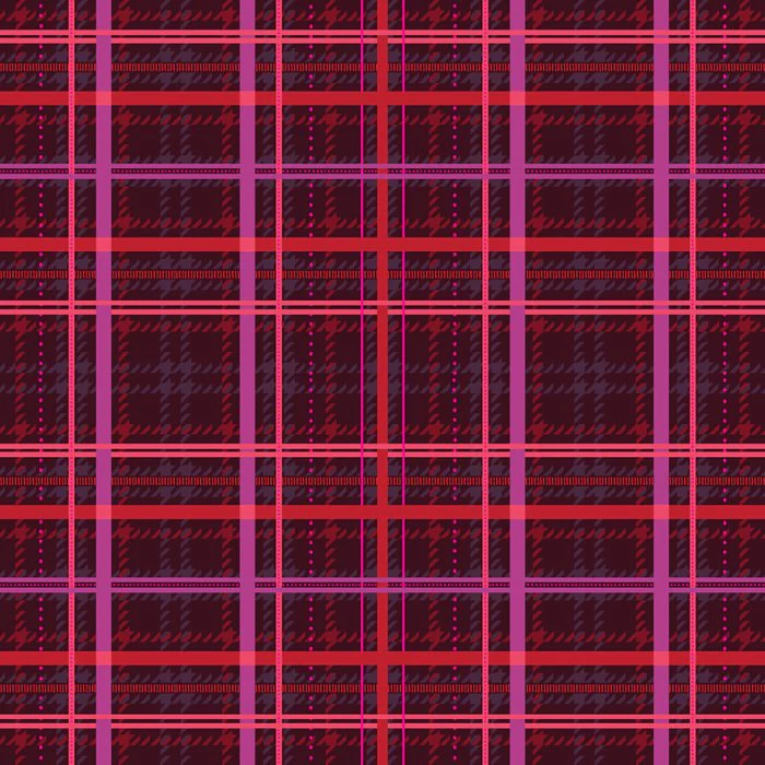 Heritage Houndstooth Plaid - Sugarplum