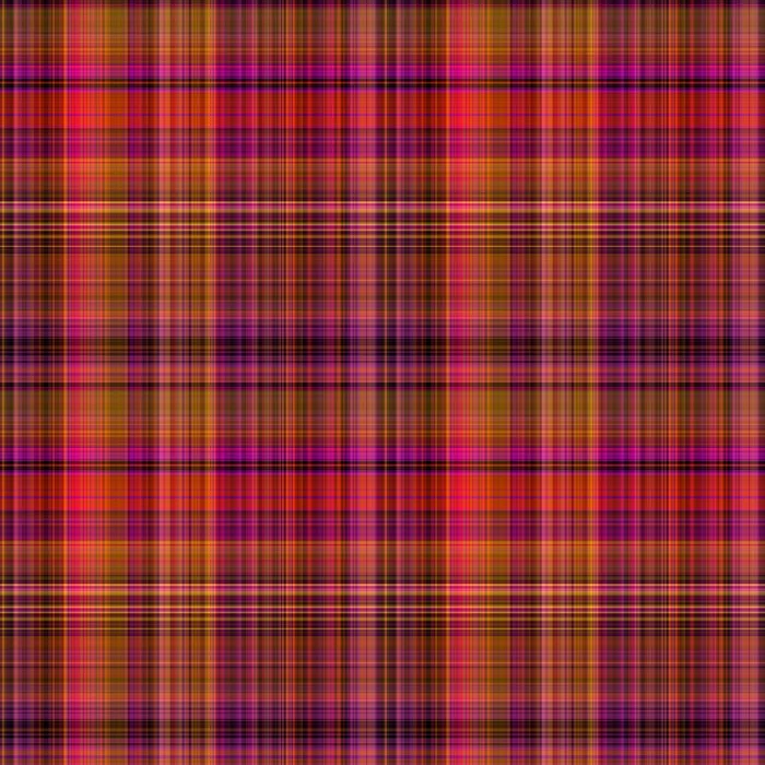 Multicolor Indian Summer Autumn Plaid Orange Yellow Pink