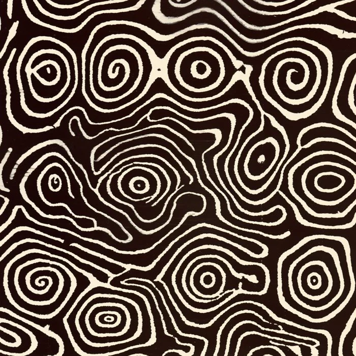 African Mudcloth Pattern Tribal Abstract Swirl