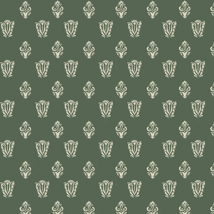 Sage Damask Pattern