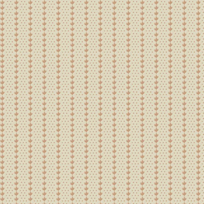 Coastal Botanical Dots in Terracotta