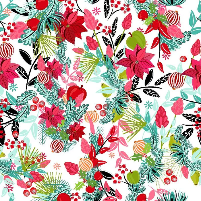 Tropical Christmas poinsettia