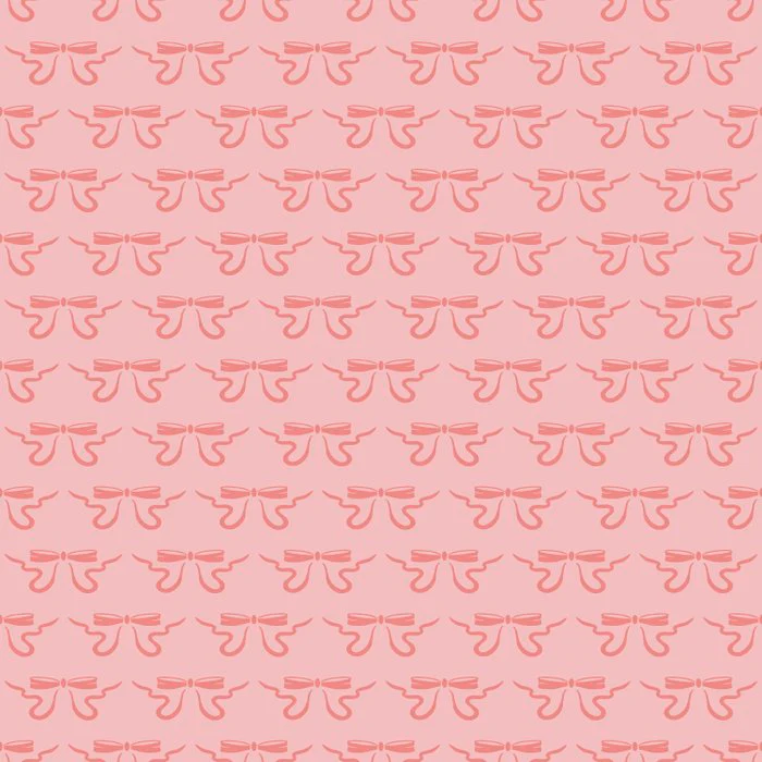 Just Bows Pattern - Pink On Pink