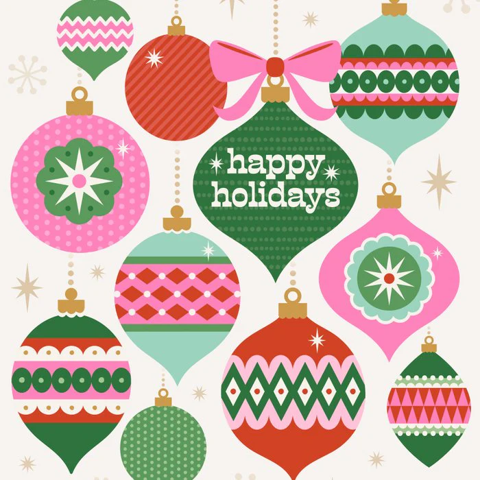 Retro Scandi Christmas Ornaments