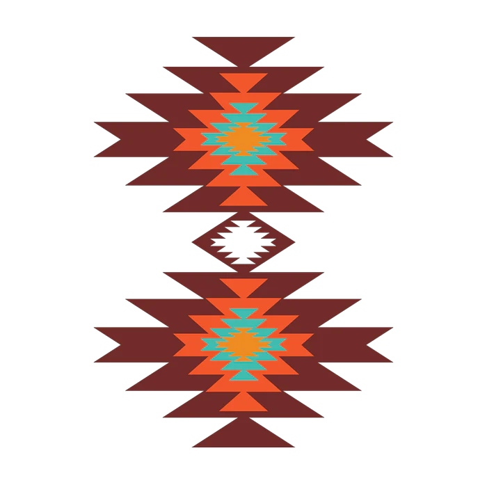 Southwest Santa Fe — Geometric Tribal Indian Abstract Pattern