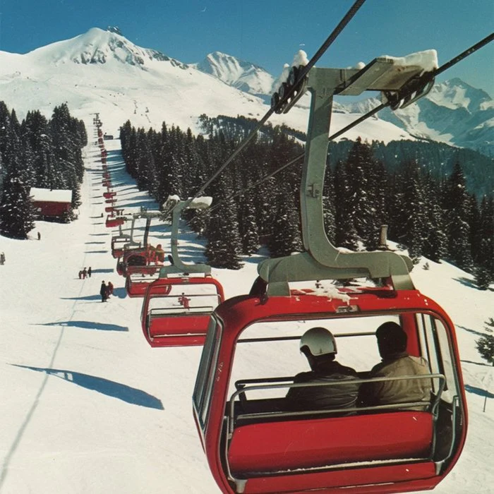 Vintage Winter Ski Resort