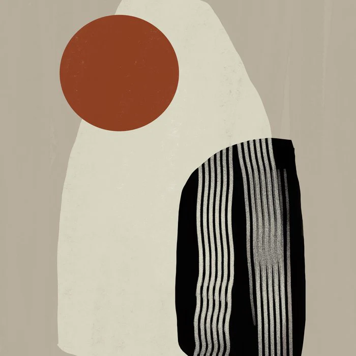 Geometric Shapes on Neutral Background