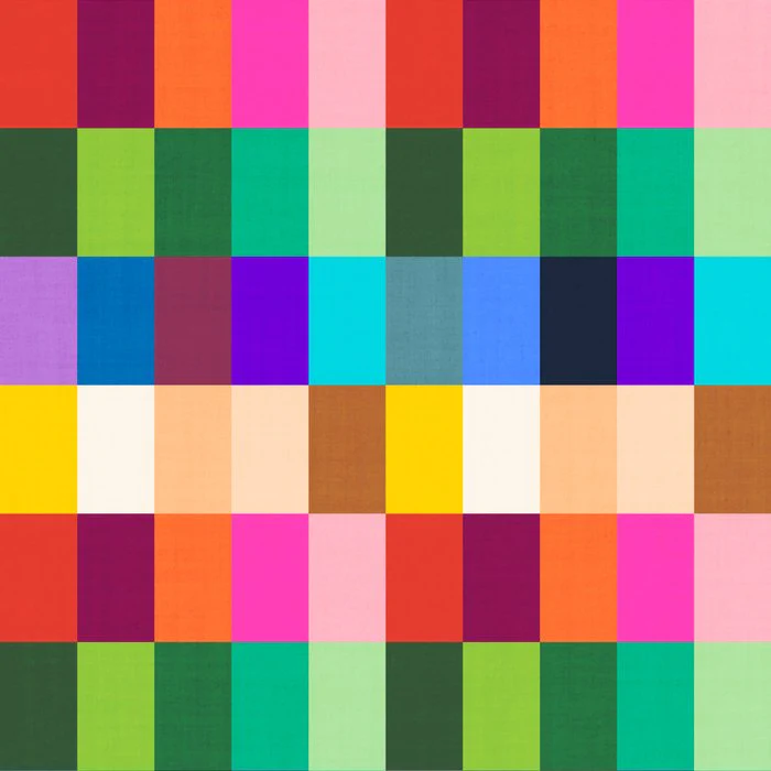 Color utopia rainbow check pattern