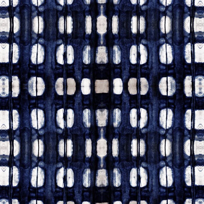 Shibori Leather Indigo