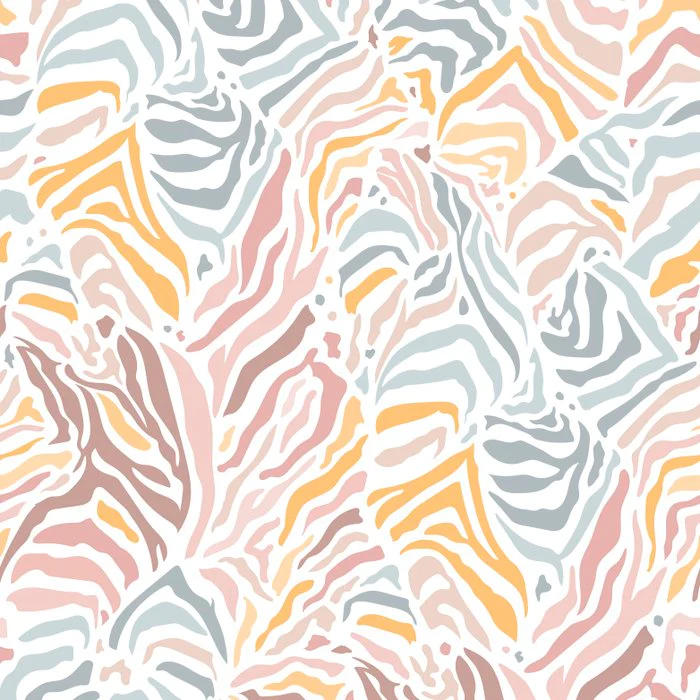 Pastel zebra - wild animal print
