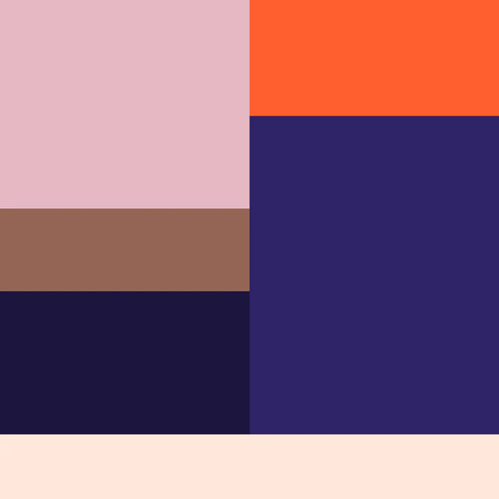 Sunset mood color blocks