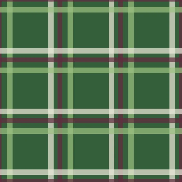 Evergreen and Burgundy Plaid
