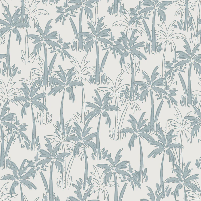 Palm Forest Coastal Blue