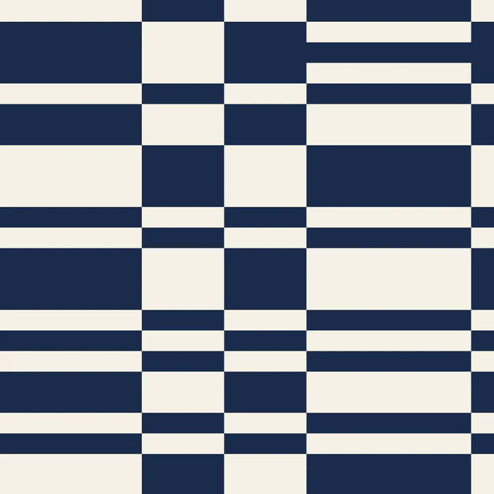 Classic Navy Nautical Grid Pattern