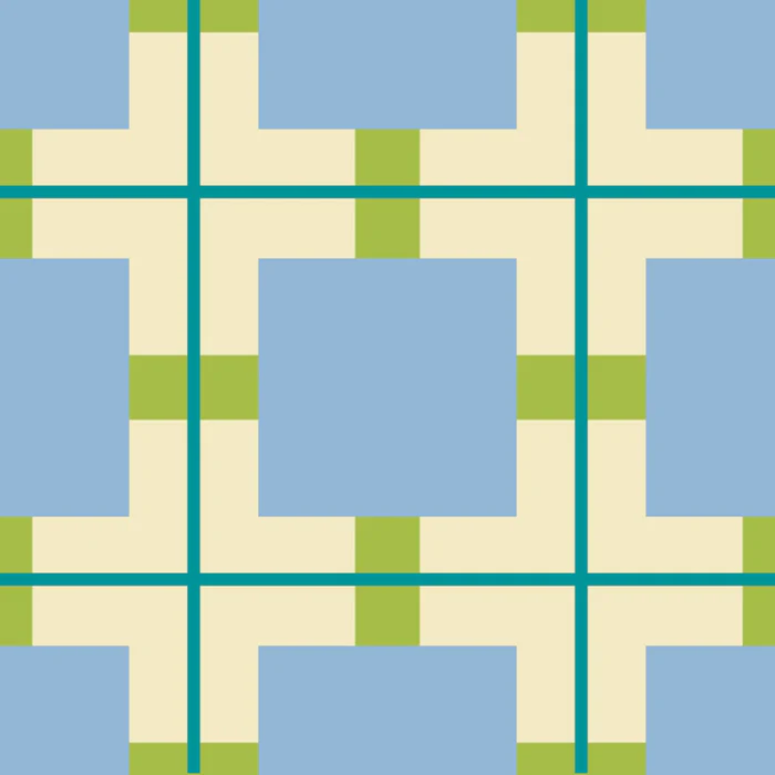Airy Blue Modern Plaid Pattern