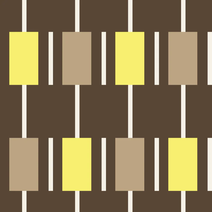 Retro Geometric Cacao and Yellow Jasper