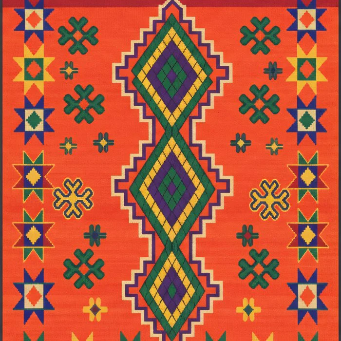 Moroccan Harmony in Orange