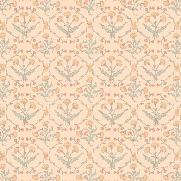 Traditional French Style Wildflower Pattern