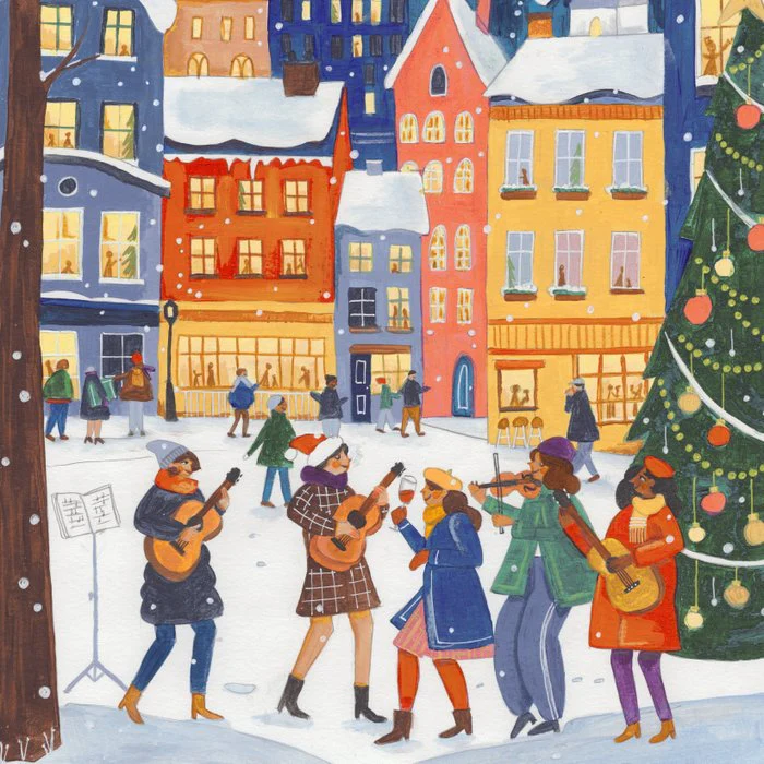 Winter concert in the city