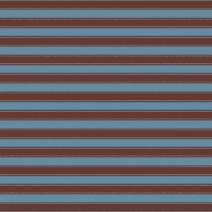 Cottage Stripes Rustic Rough Stripe Pattern in Brown and Blue