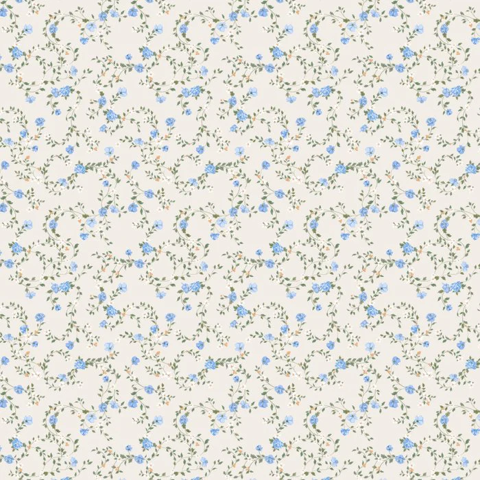 Romantic mini blue rose vines