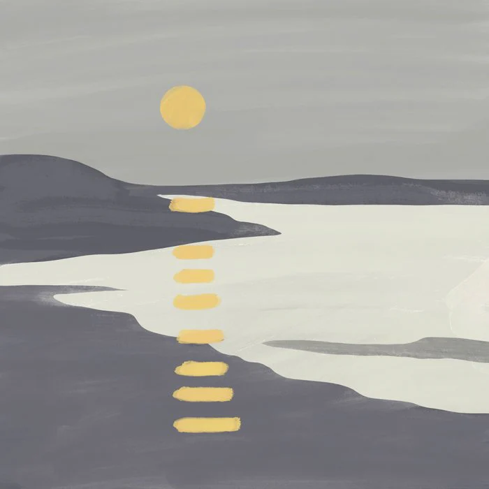 Sunset Over Tranquil Lake