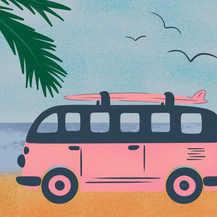 Retro Surf Bus