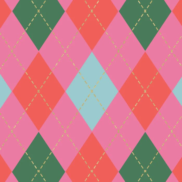 Holiday Argyle Plaid Winter Design 3