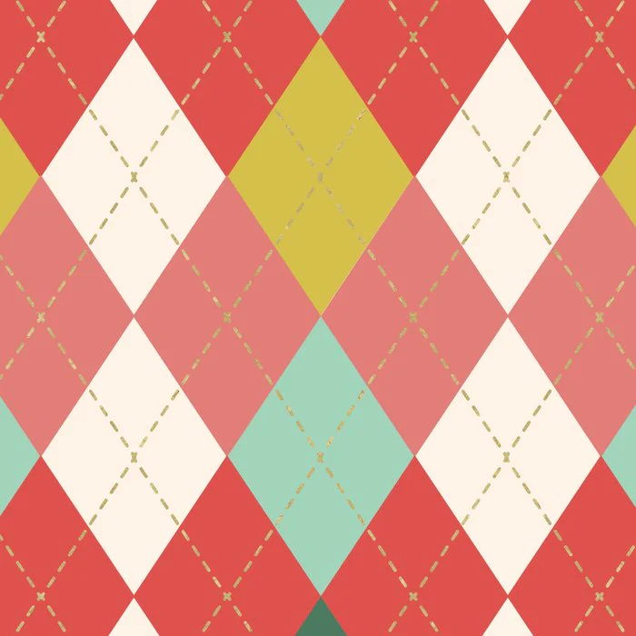 Holiday Argyle Plaid Winter Design 2
